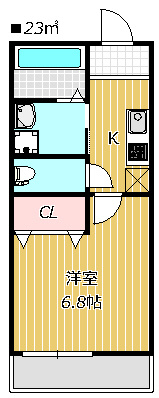 【間取り】 | Ｌａ　Ｐｏｒｔｅｅ | 間取り図