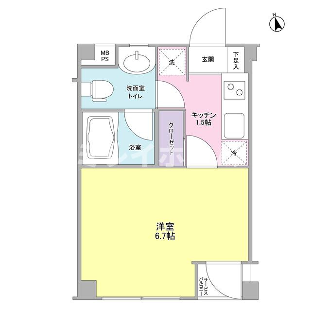 カルディア荏原中延の間取り