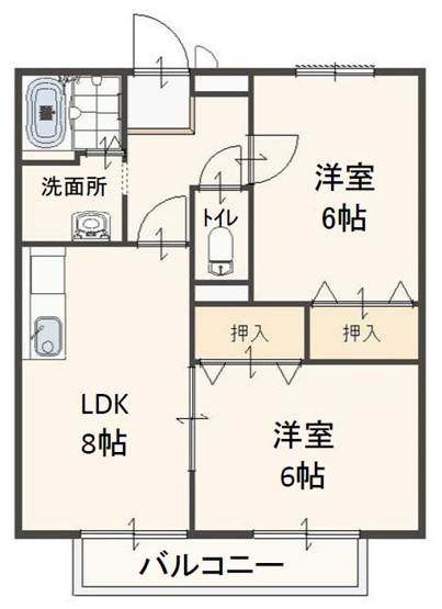 【間取り】 | ルミエール宇美