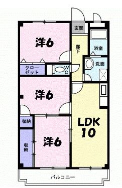 【間取り】 | サンスコーレ壱番館 | サンスコーレ壱番館(GoodHome)
