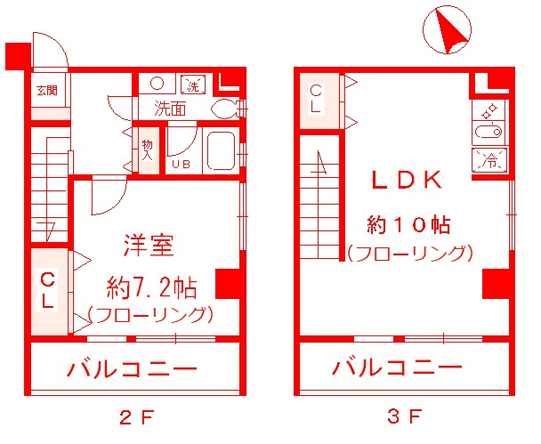 藤沢市片瀬３丁目の賃貸マンションの間取り