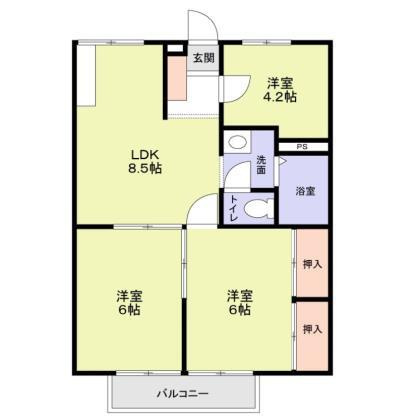 エステートピア楡の間取り