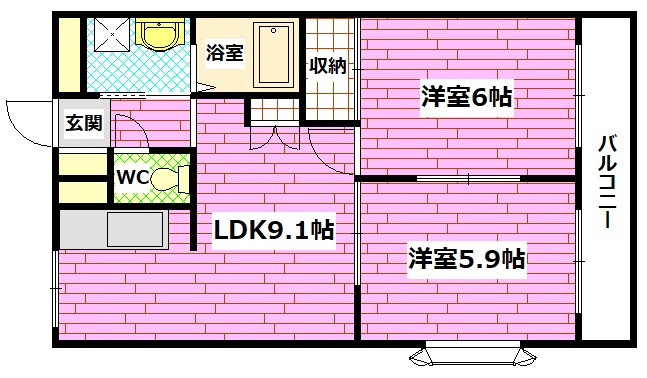 プロニティハウスKの間取り