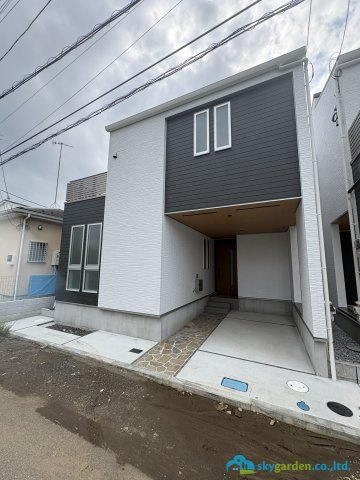 茅ヶ崎市十間坂２丁目　新築戸建　２号棟の外観|建物外観を気になさる方へ、見た目の良い物件です
