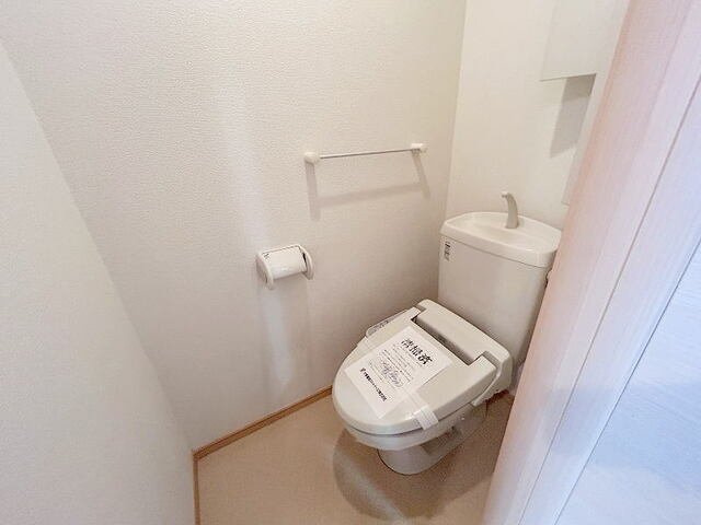 サンフラットＡのトイレ|シンプルで使いやすいトイレです