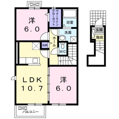 ジュネス佐志Ⅰの間取り