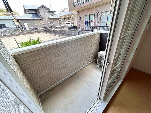 プティボヌールⅠのバルコニー|陽当たり良好なバルコニーです