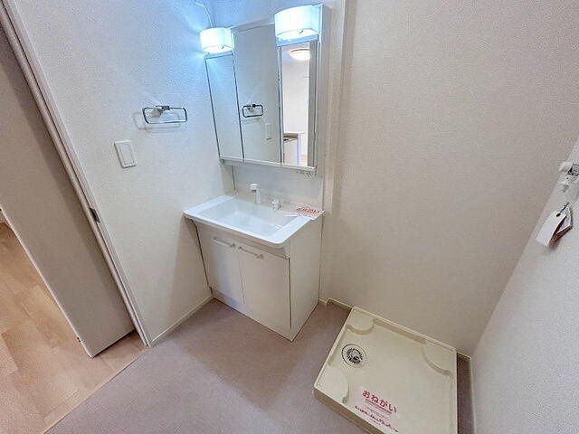 リシェス　Ｅの洗面所|忙しい朝には欠かせない洗面所です