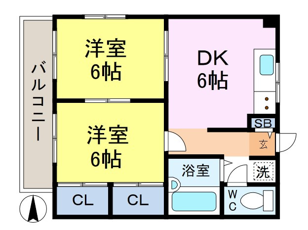 エステートピア66の間取り