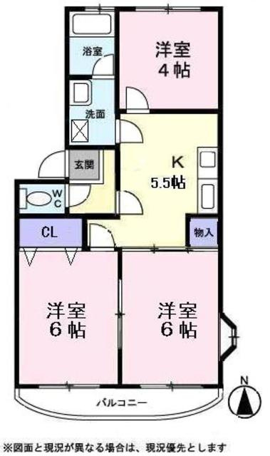 サンハイツ六浦の間取り