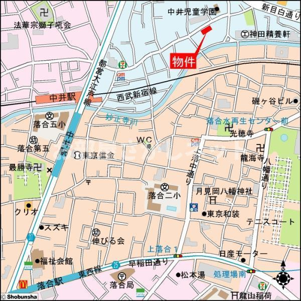 ニューハイツ中落合【おとり物件なし】#学生・社会人にオススメ！初期費用分割払いOK！の地図