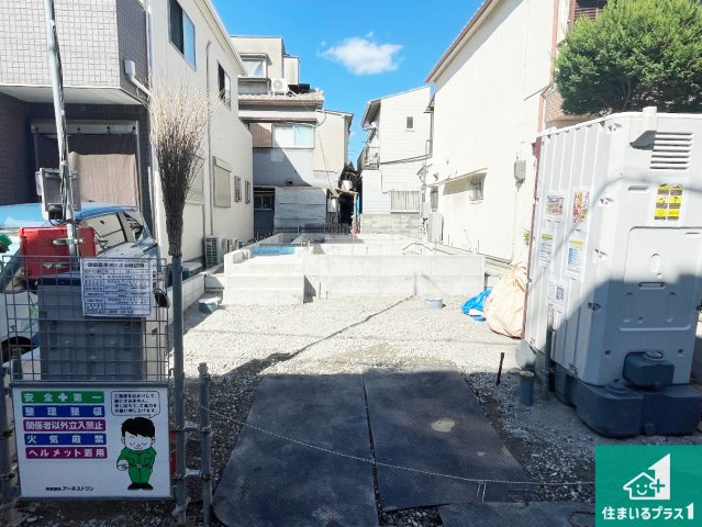 ■摂津市新在家　第2期　新築一戸建ての外観|現在の進捗状況です！順調に作業進行中、完成が待ち遠しいです！詳細の間取り等、お気軽にお問い合わせください！