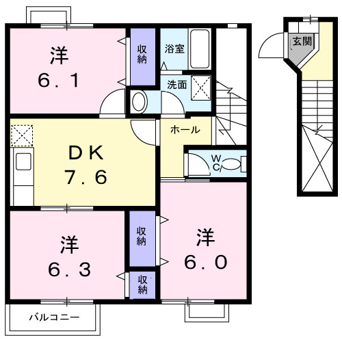 【間取り】 | スカイコーポラスⅡ