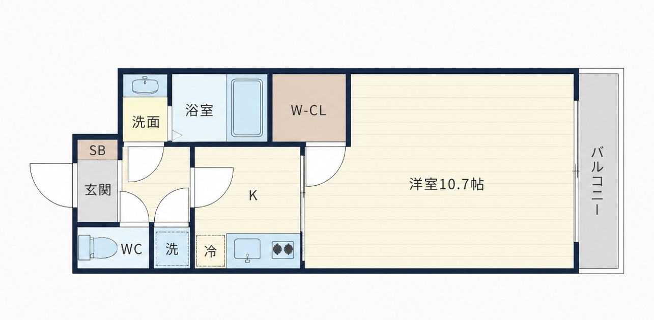 SERENiTE本町エコートの間取り