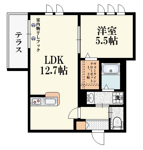 Ｍｉｔａｋａ　Ｓｔｙｌｅ　Ⅰの間取り|★角部屋・2面採光★