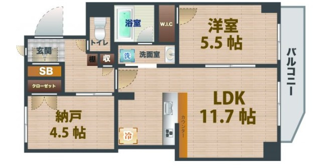 【間取り】 | 高円寺KYテラス | 1ＳLDKのお部屋です。