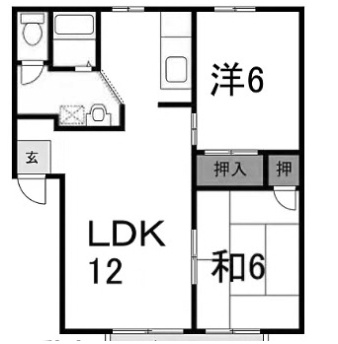 メゾンエスポワールBの間取り