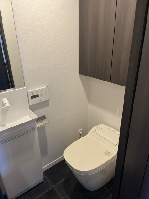 お手洗い場付きのタンクレストイレです。