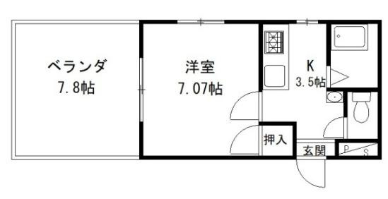 サンシティー南矢三の間取り