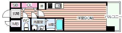 【間取り】 | アドバンス新大阪Ⅲ