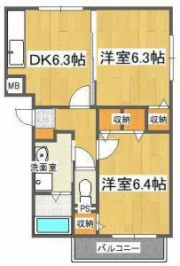 ブレイン佐古1の間取り