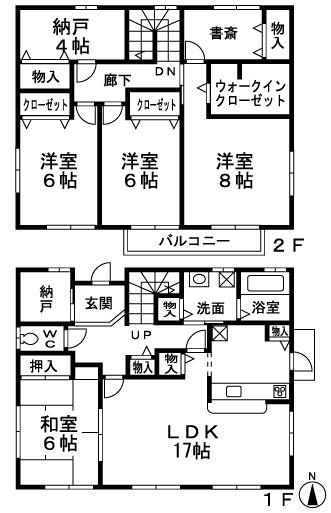 【間取り】 | 白庭台３丁目戸建