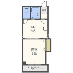 アレマーナ北加賀屋の間取り