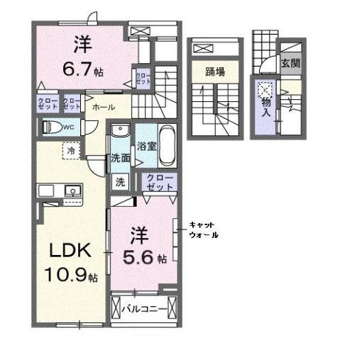 ラヴィアンローズの間取り