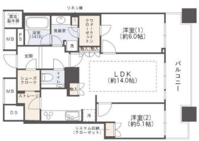 ザ・タワー大阪の間取り|ザ・タワー大阪　間取り
