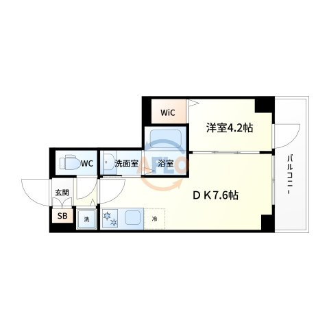 エスレジデンス江坂の間取り|S-RESIDENCE江坂　間取り
