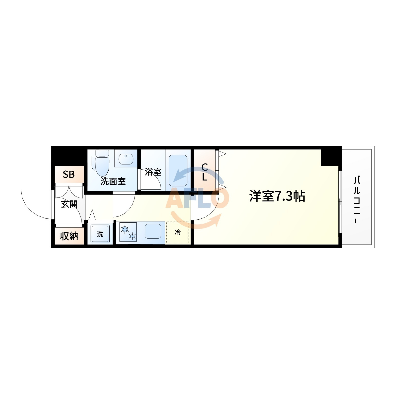 S-FORT江坂垂水町の間取り|S-FORT江坂垂水町　間取り