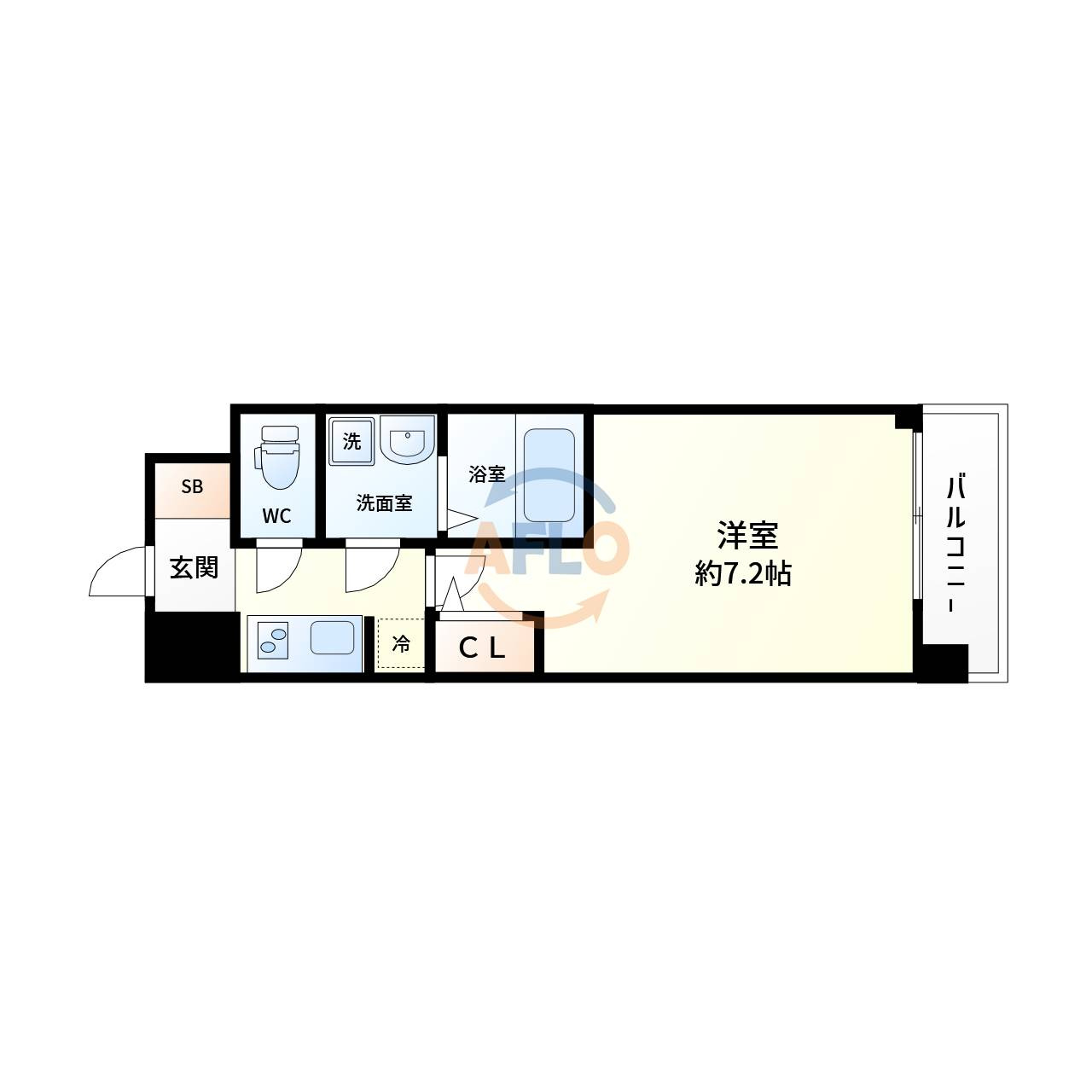 S-RESIDENCE新大阪WESTの間取り|S-RESIDENCE新大阪WEST　間取り