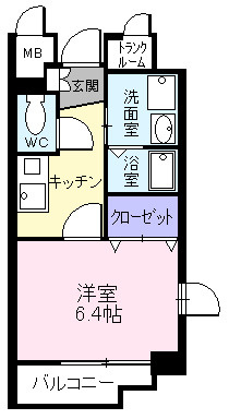 プラシード輝の間取り
