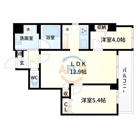 エタニティ江坂の間取り|エタニティ江坂　間取り