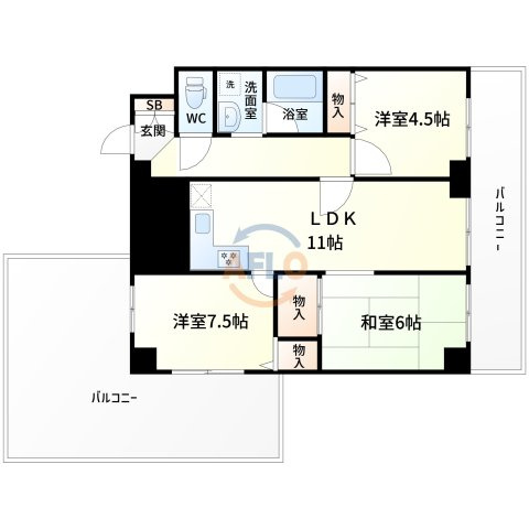 エスポワール緑地の間取り|間取り