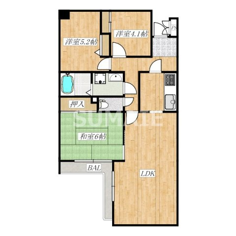 リッシェル浦和の間取り|3LDKです☆