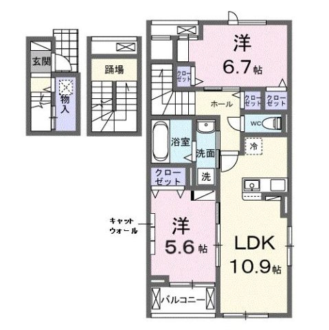 ラヴィアンローズの間取り