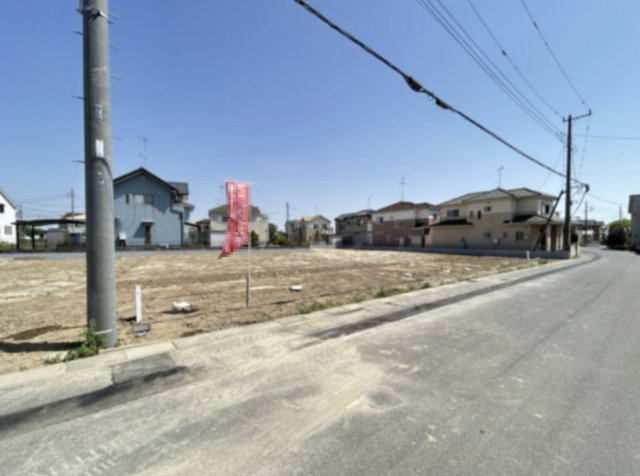 【前面道路含む現地写真】 | 加須市日出安　新築戸建　全7棟　5号棟
