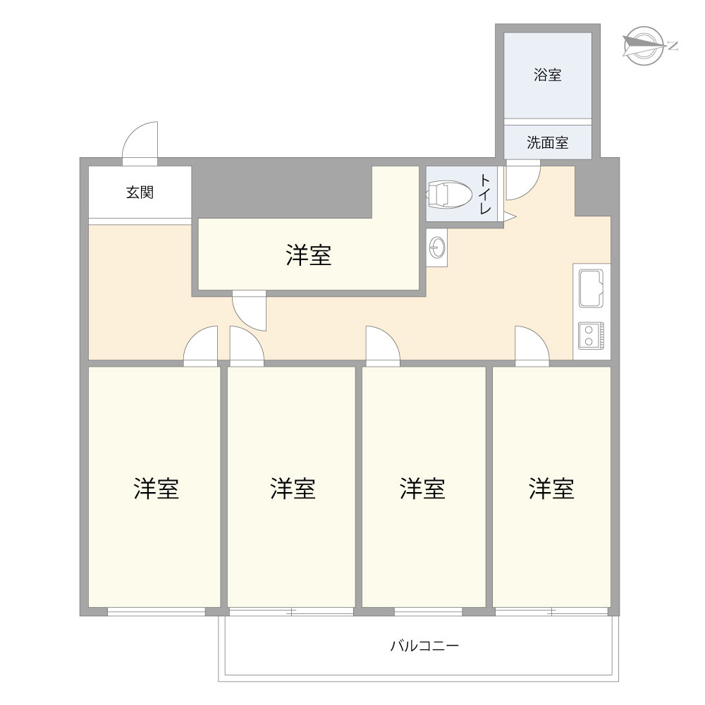 新宿サニーマンションの間取り