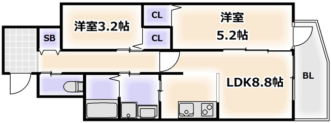 【間取り】 | TROMMEL HEIM NAMBA