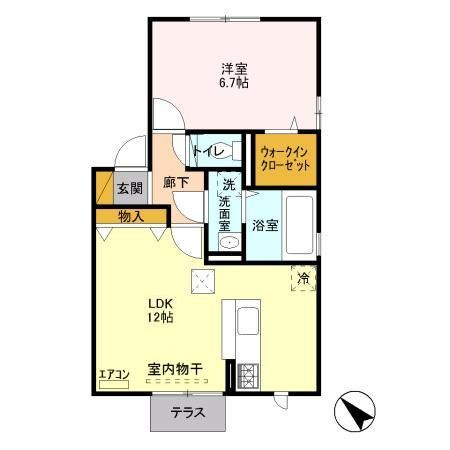 【間取り】 | メルヴェイユ　C