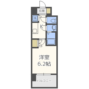 エス・キュート梅田東の間取り