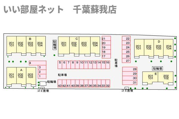グレイスメゾンＡの区画図