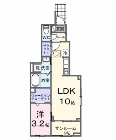 向日葵之颯Ⅱの間取り