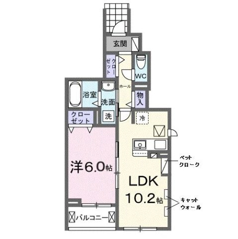 ラヴィアンローズの間取り