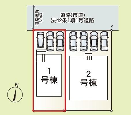萩原第3-1号棟の区画図|※図面と現況が異なる場合は現況を優先させていただきます。