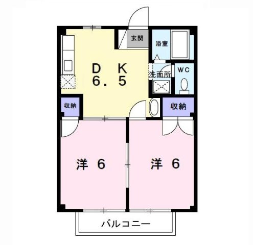 コーポ富士見の間取り