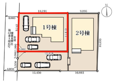 【区画図】 | Livele Garden.S　南沢又北川原第3　1号棟 | ★内覧予約でブランド米2kg★

