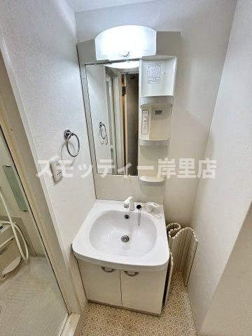 大阪市阿倍野区阪南町３丁目の賃貸マンションの独立洗面台