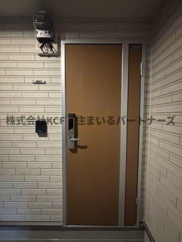 メゾンソレイユ久留米Aの玄関